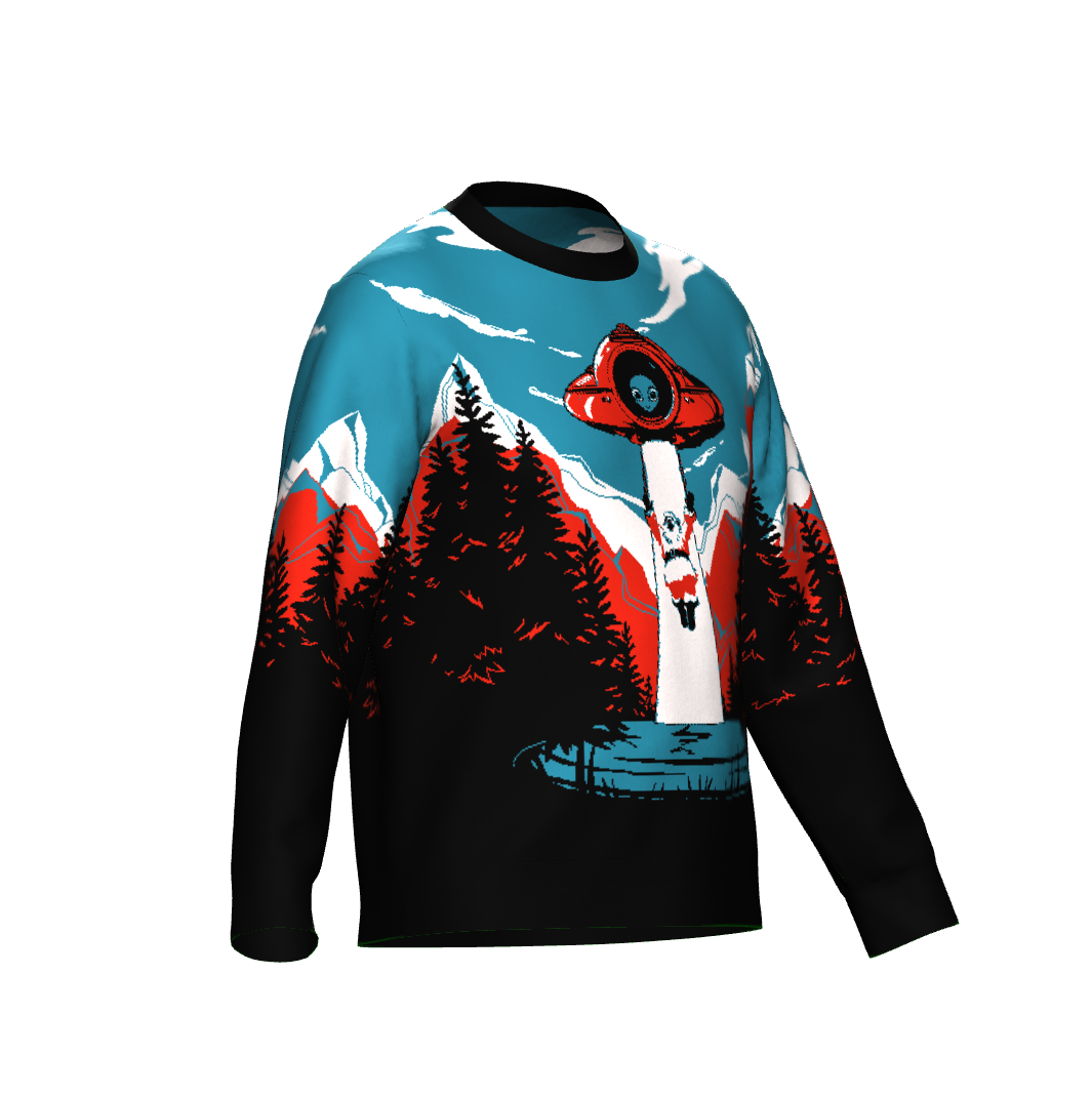 Ugly Christmas Sweater - Santa's Alien Abduction