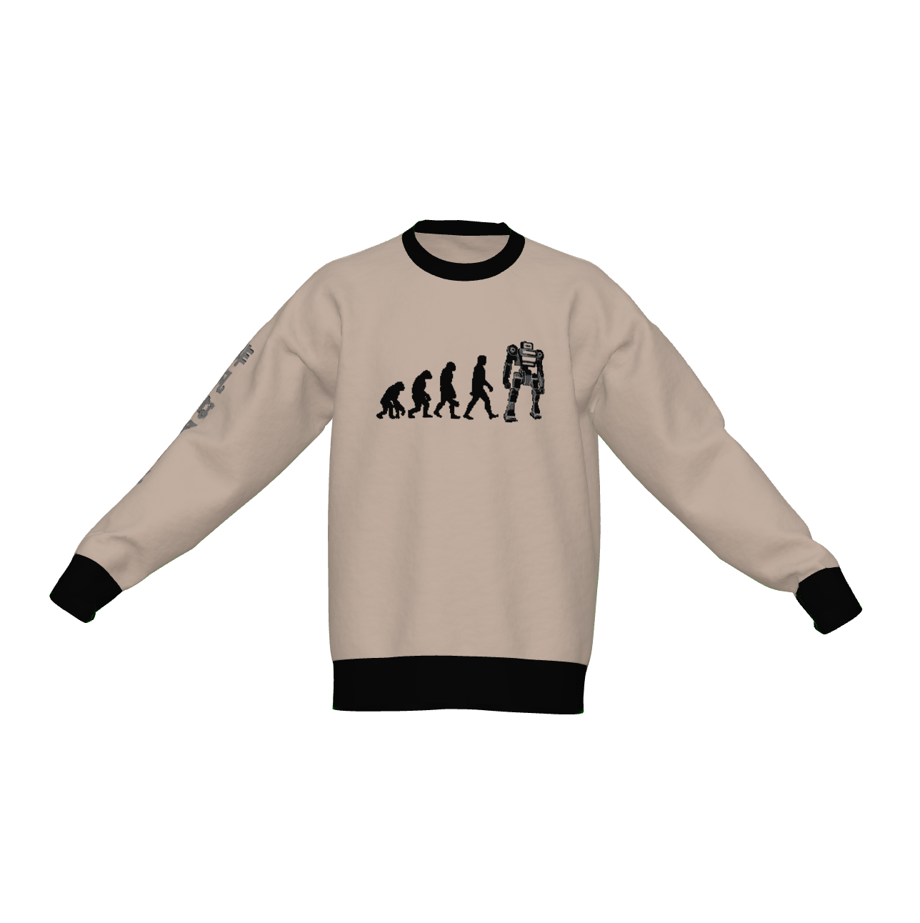 Modern Dominion in Beige - Super Comfy Crew Neck Sweater (unisex)