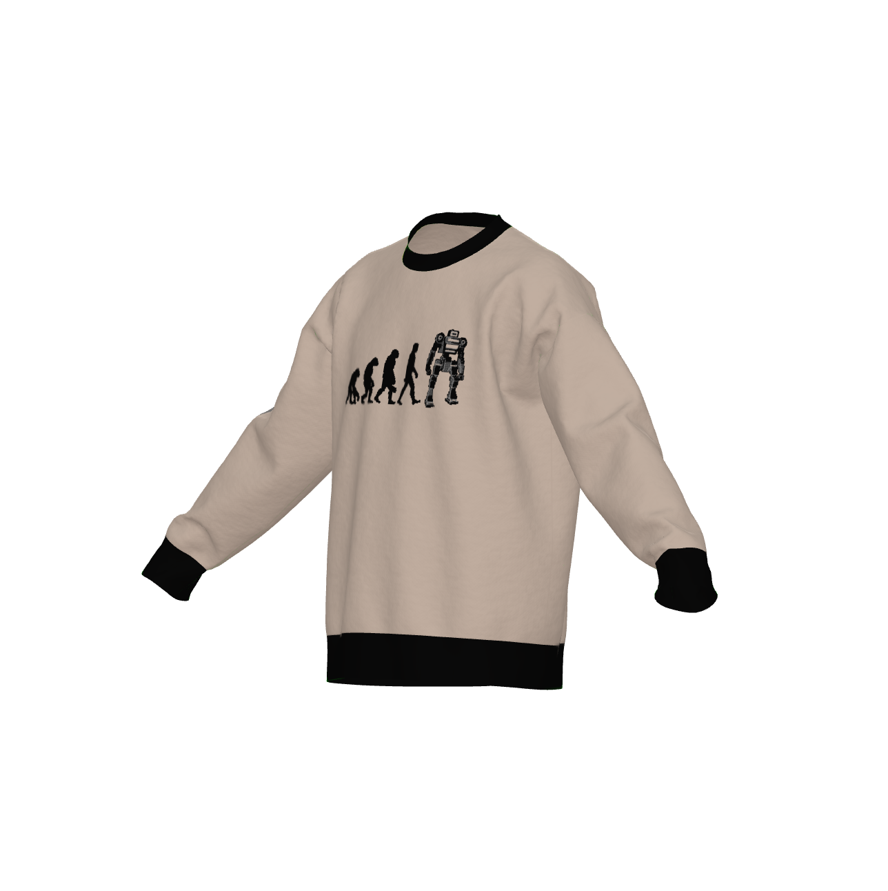 Modern Dominion in Beige - Super Comfy Crew Neck Sweater (unisex)