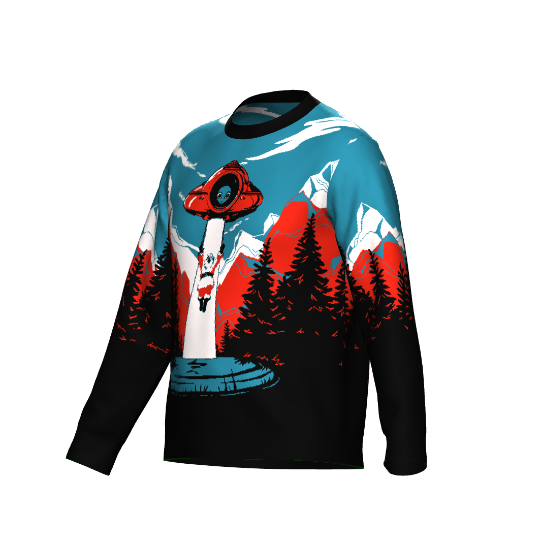Ugly Christmas Sweater - Santa's Alien Abduction