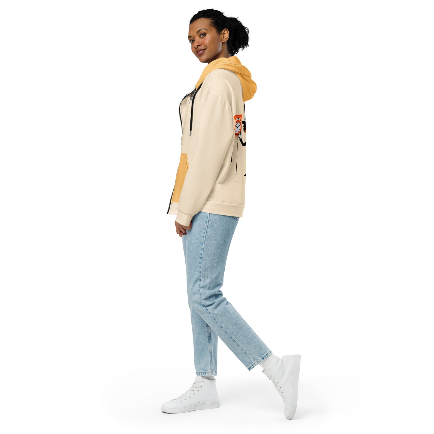 Orange Clockwork - zip hoodie (unisex)