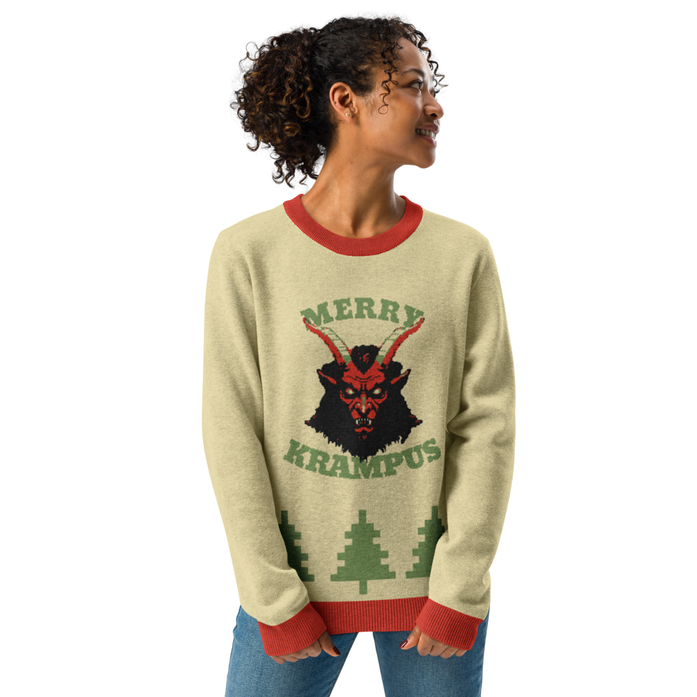 Ugly Christmas Sweater - Knitted crew neck sweater