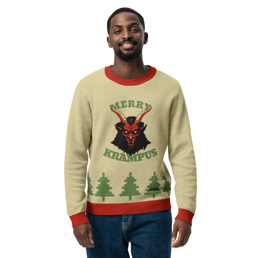 Ugly Christmas Sweater - Knitted crew neck sweater