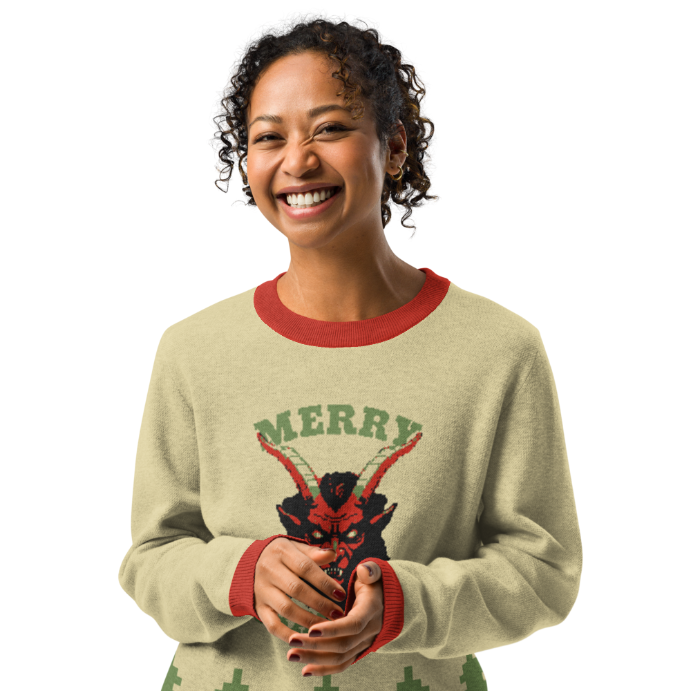 Ugly Christmas Sweater - Knitted crew neck sweater