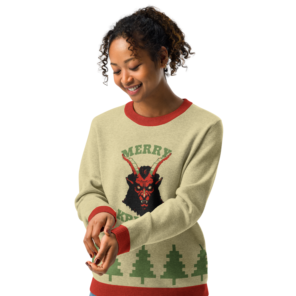 Ugly Christmas Sweater - Knitted crew neck sweater