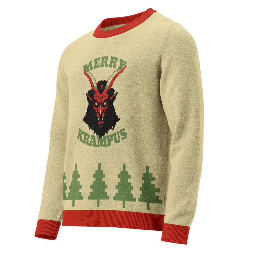 Ugly Christmas Sweater - Knitted crew neck sweater