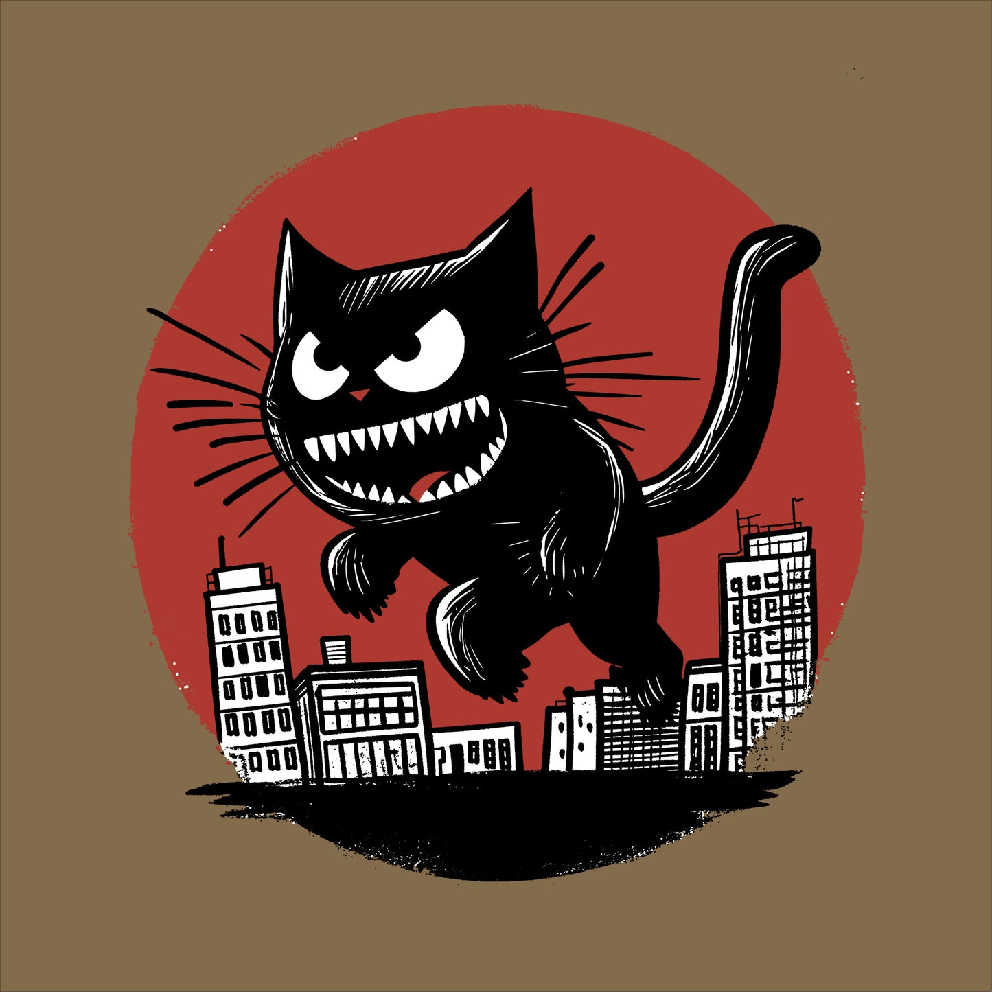 Kitty in the City No. 4 - Super Comfy Crew Neck Sweater (unisex)