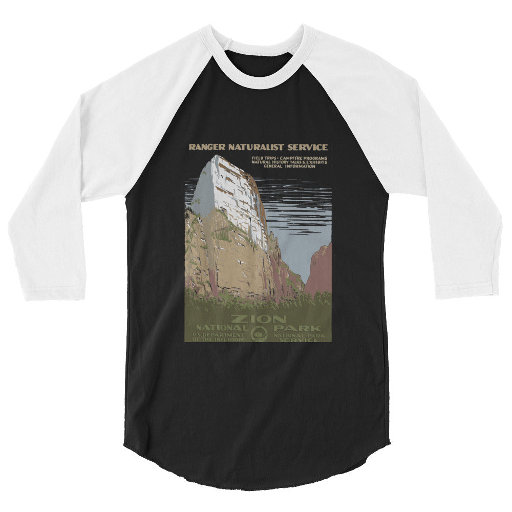 WPA National Park Collection - Zion National Park - 3/4 sleeve raglan
