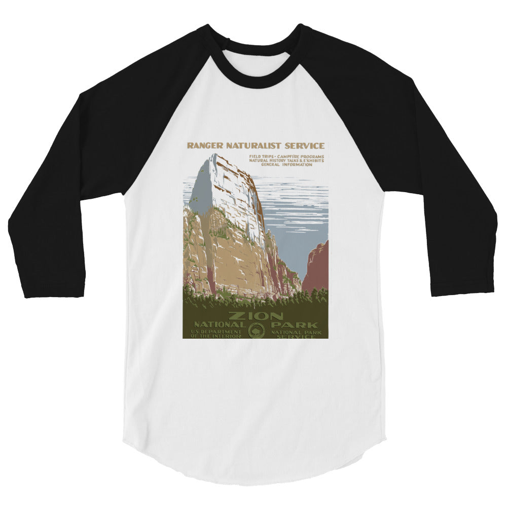 WPA National Park Collection - Zion National Park - 3/4 sleeve raglan