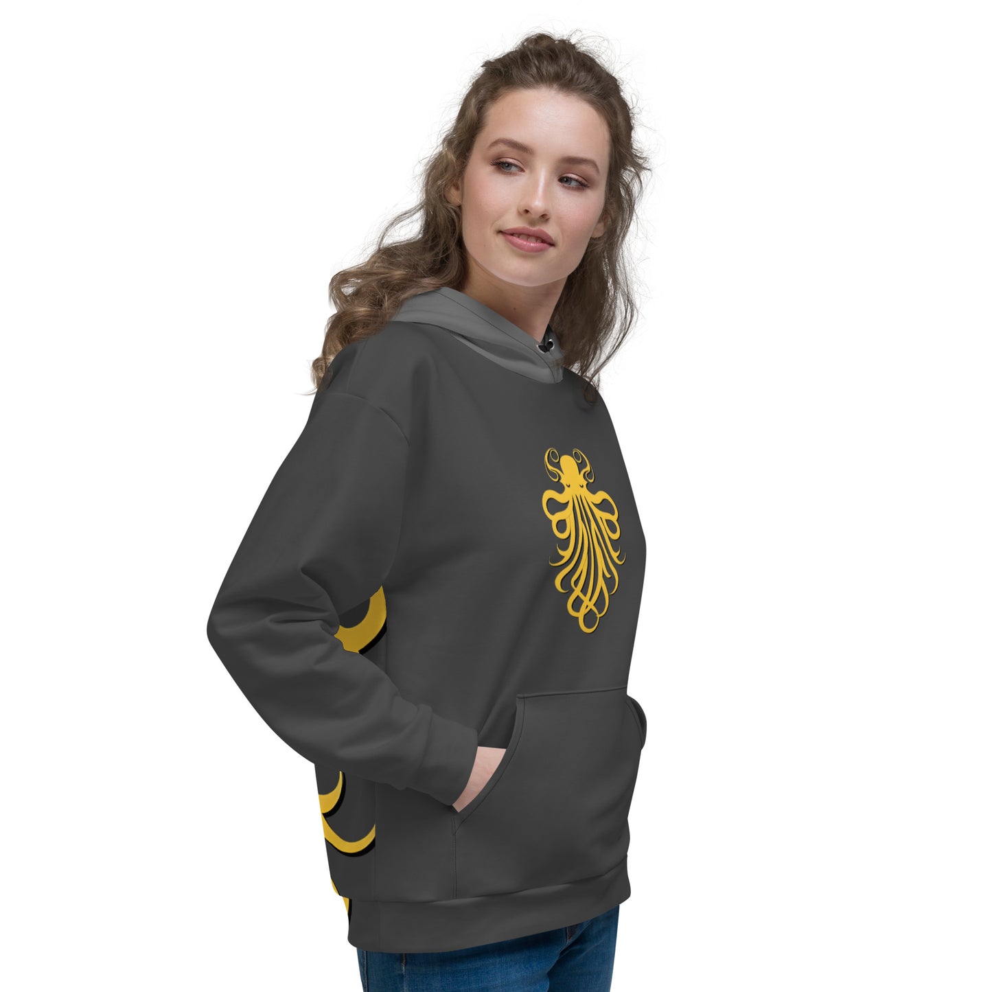 Awesome Orange Octopus No. 4 - Hoodie (unisex)