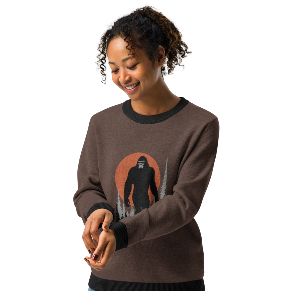 Sasquatch No. 4 -- Knitted crew neck sweater