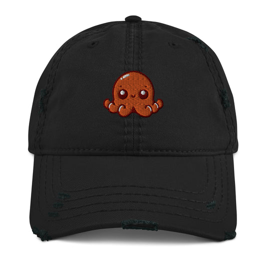 Awesome Orange Octopus No. 5 - Distressed Hat