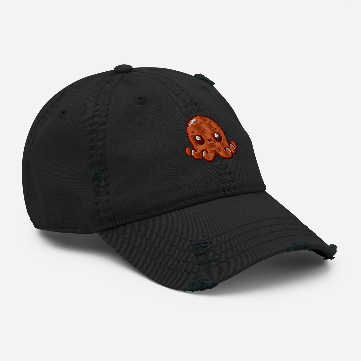 Awesome Orange Octopus No. 5 - Distressed Hat