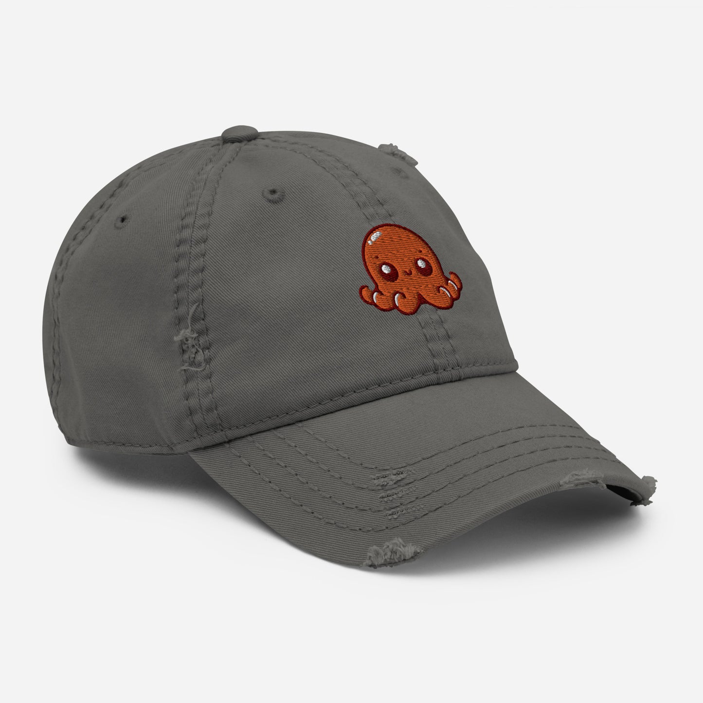 Awesome Orange Octopus No. 5 - Distressed Hat