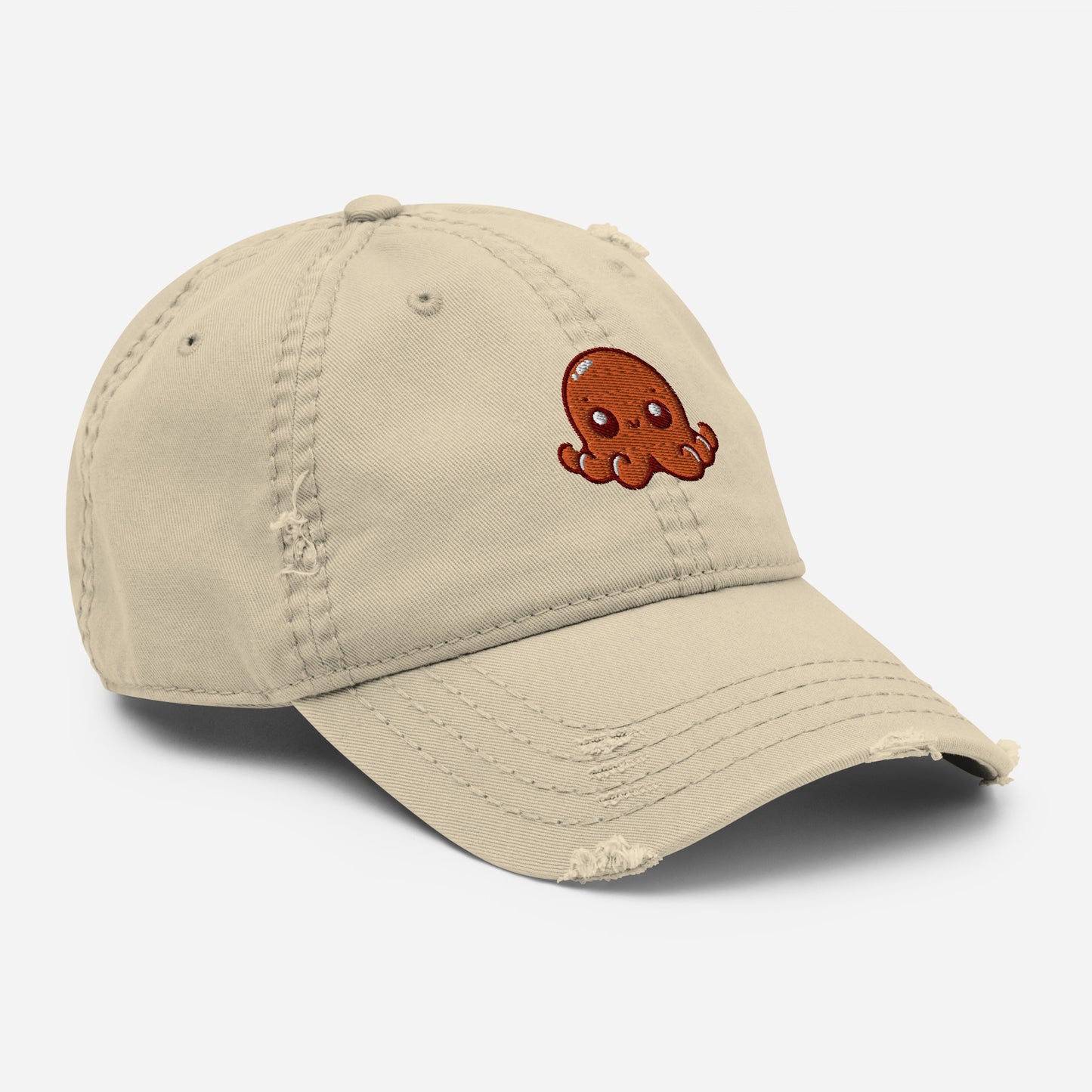 Awesome Orange Octopus No. 5 - Distressed Hat