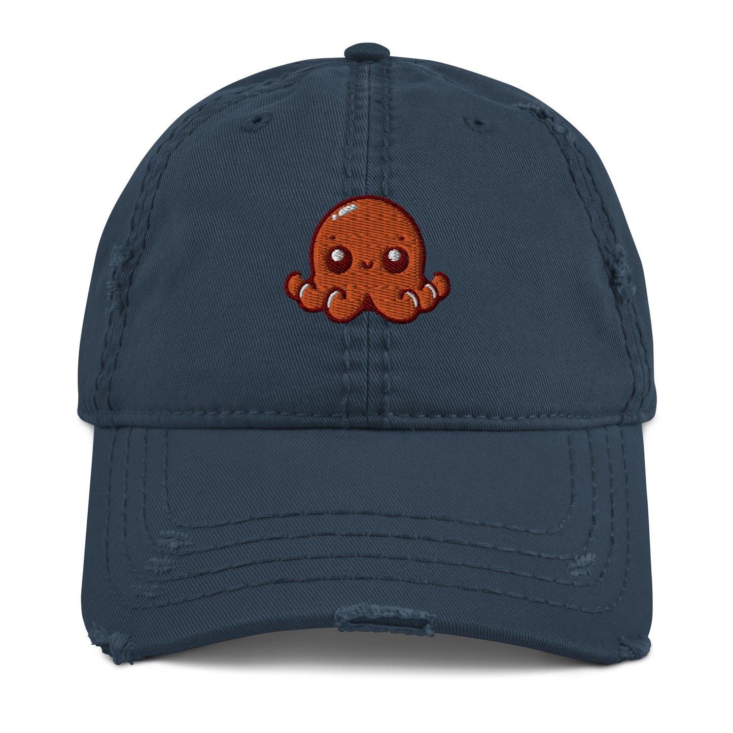 Awesome Orange Octopus No. 5 - Distressed Hat