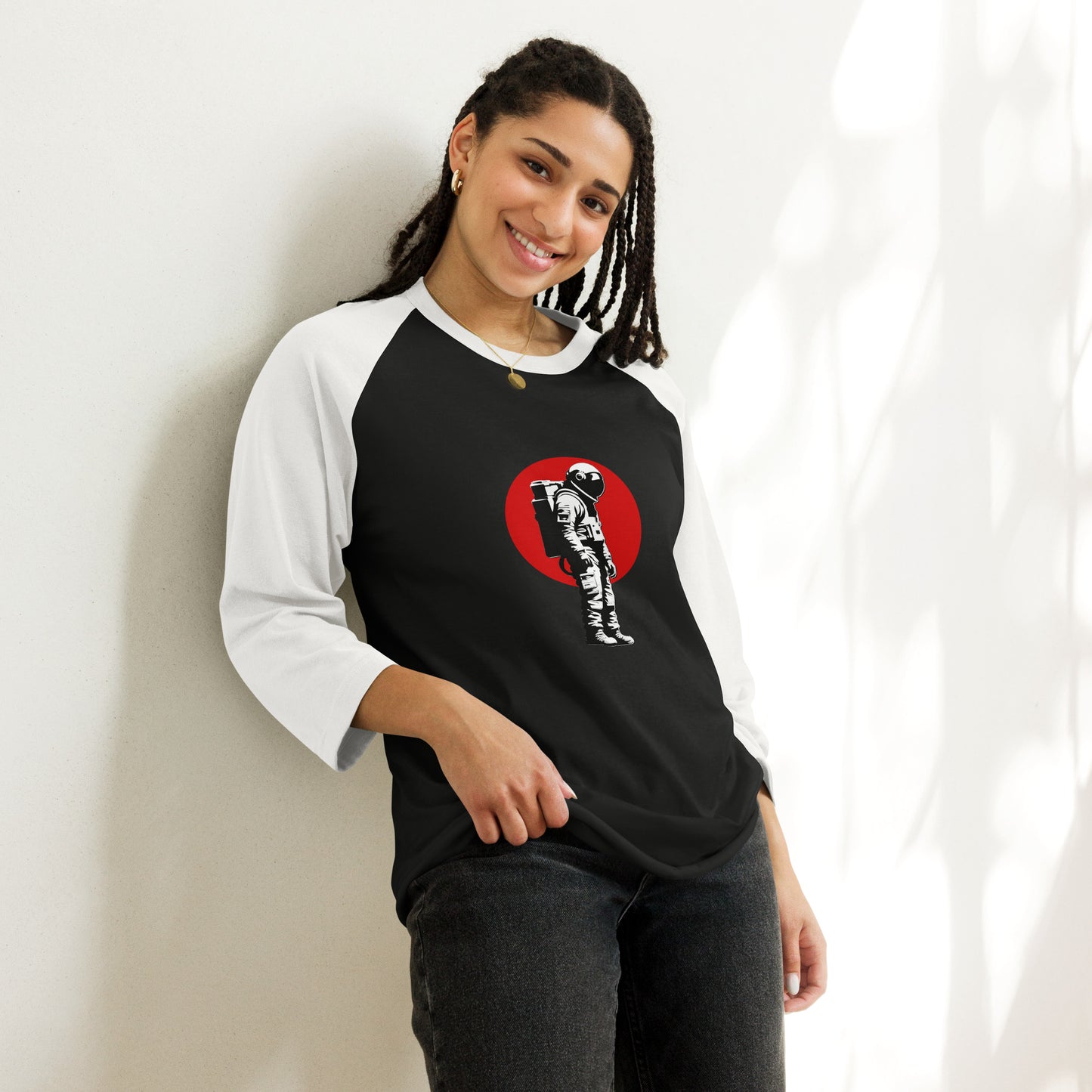 Astronaut No. 7 - 3/4 sleeve raglan shirt