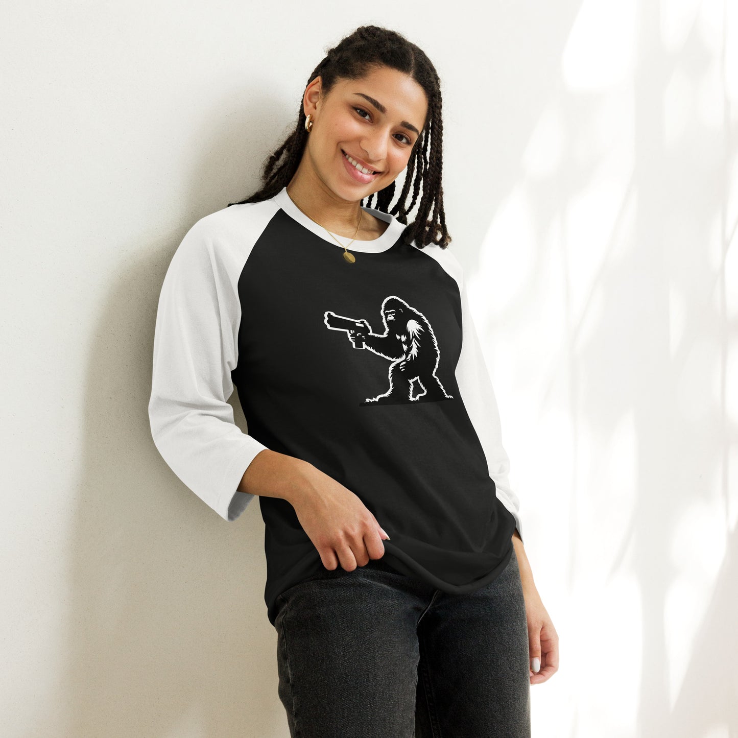 Sasquatch No. 2 - 3/4 sleeve raglan shirt