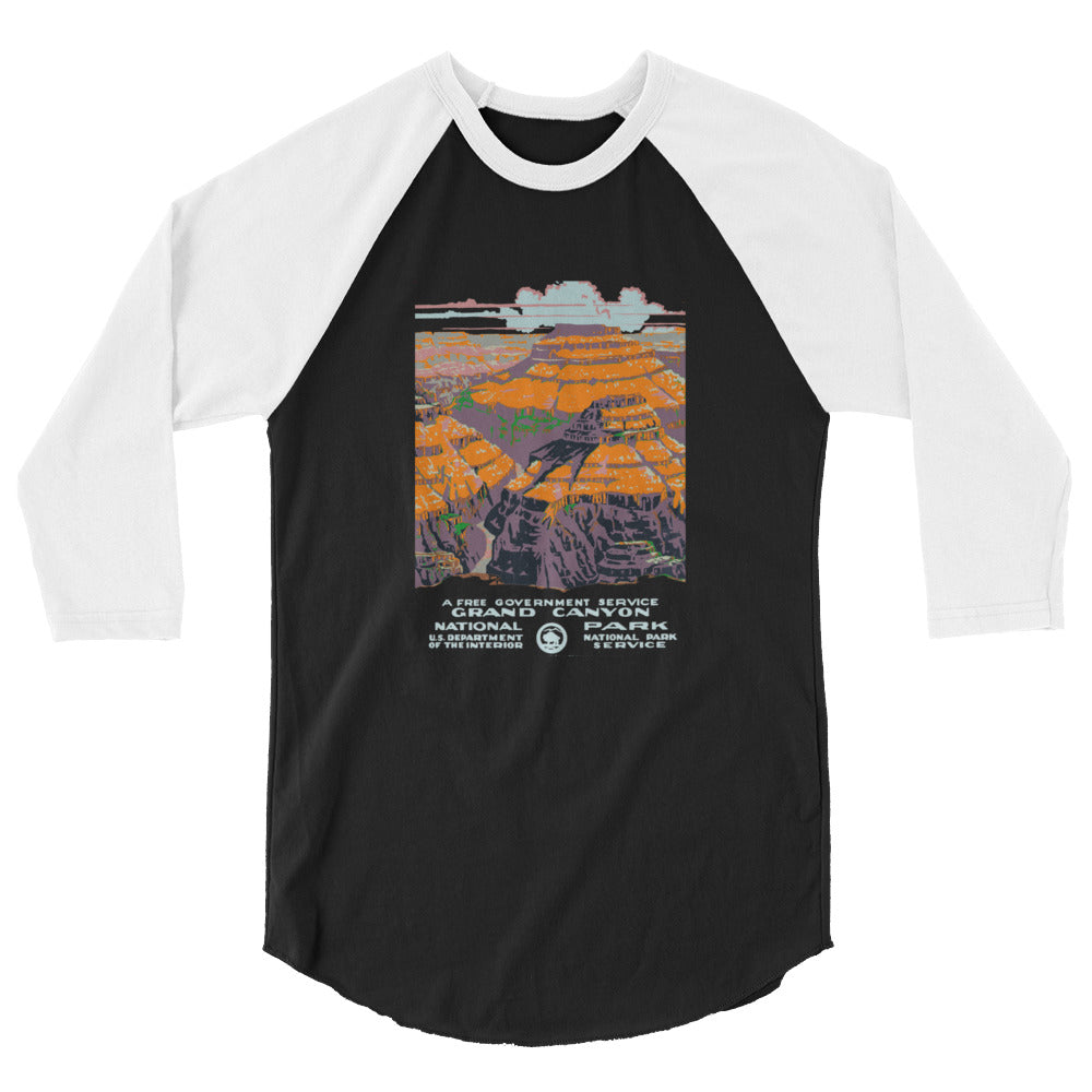 WPA National Park Collection - Grand Canyon National Park - 3/4 sleeve raglan shirt