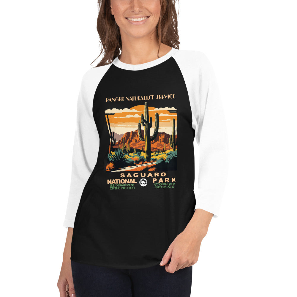 WPA National Park Collection - Saguaro National Park - 3/4 sleeve raglan shirt