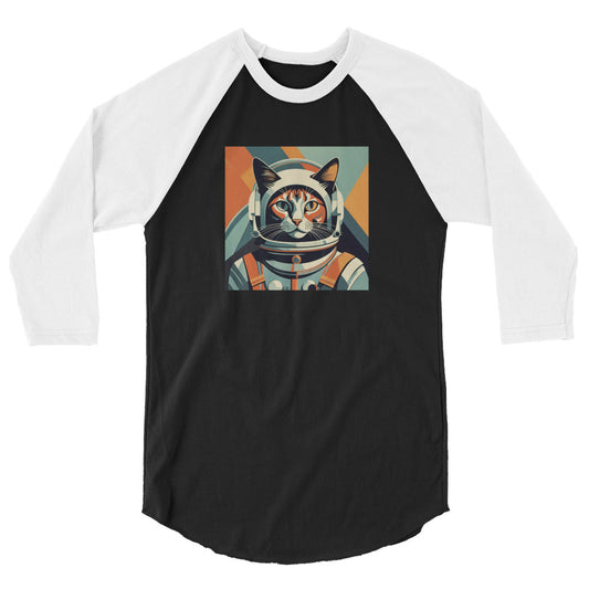 Astro-Kitty - 3/4 sleeve raglan shirt