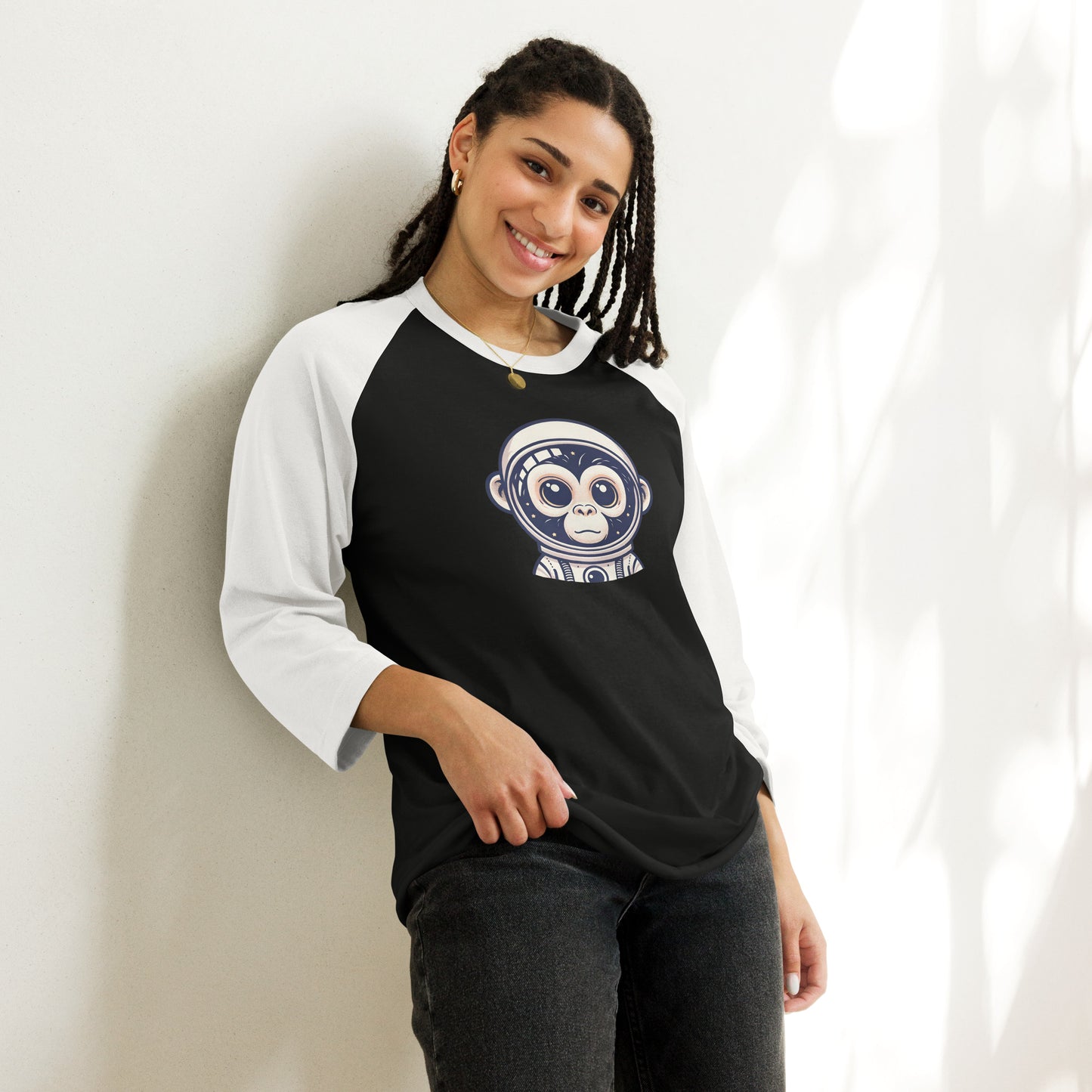 Astro Chimp - 3/4 sleeve raglan shirt