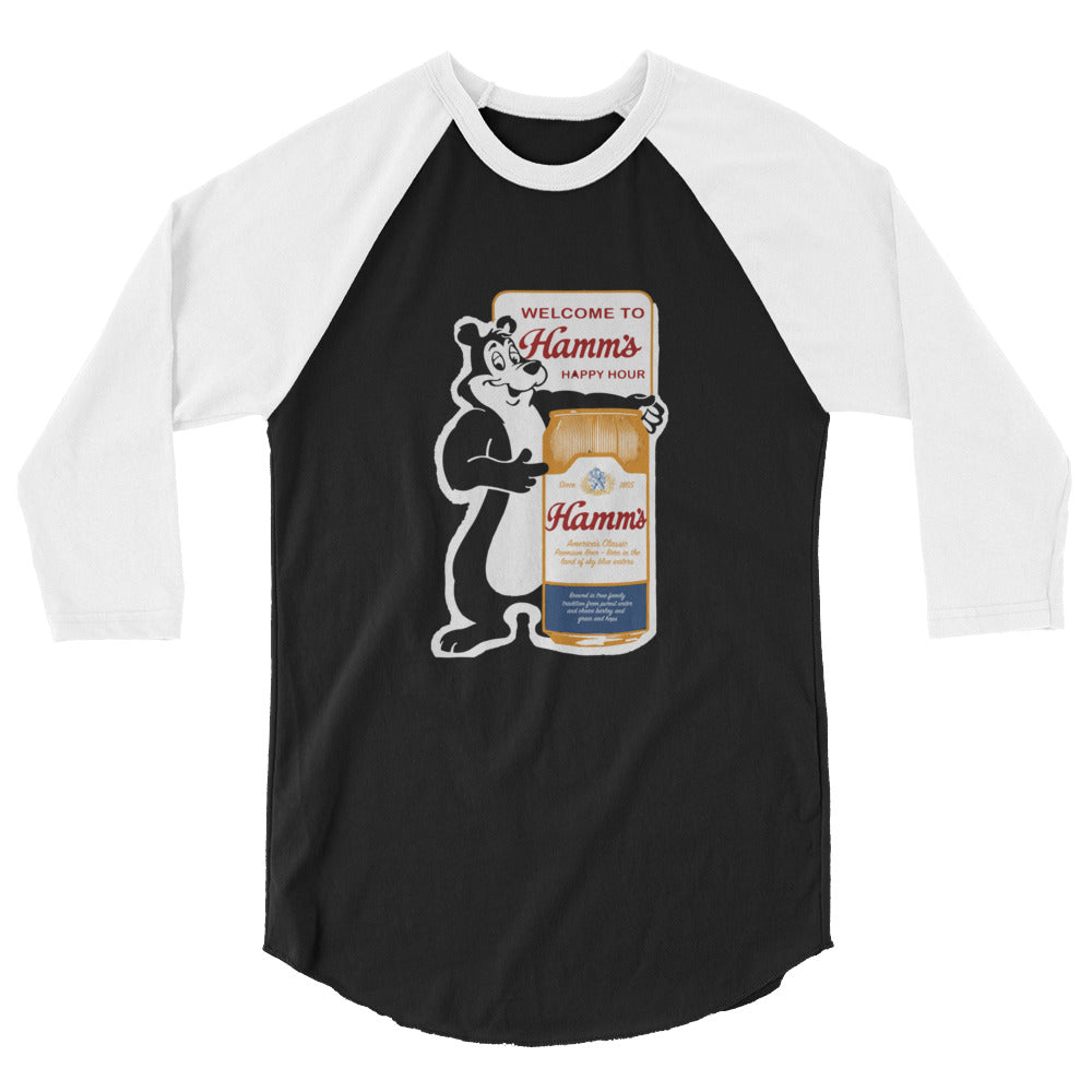 Forgotten Brands – Hamm’s Beer – 3/4 sleeve raglan shirt