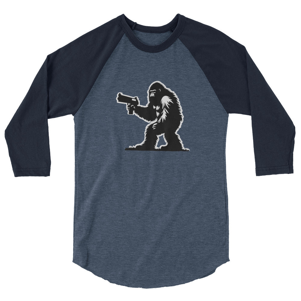 Sasquatch No. 2 - 3/4 sleeve raglan shirt