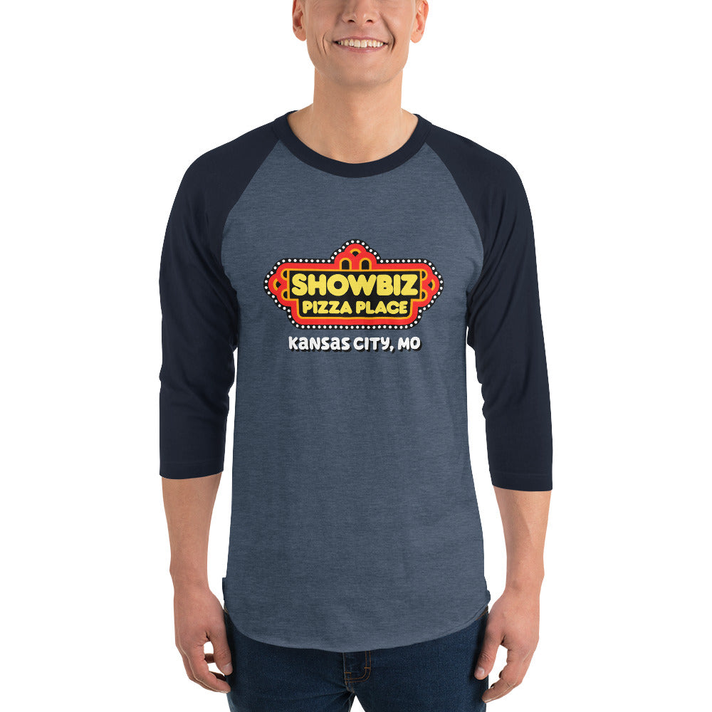 Forgotten Brands - Showbiz Pizza Place - 3/4 sleeve raglan shirt