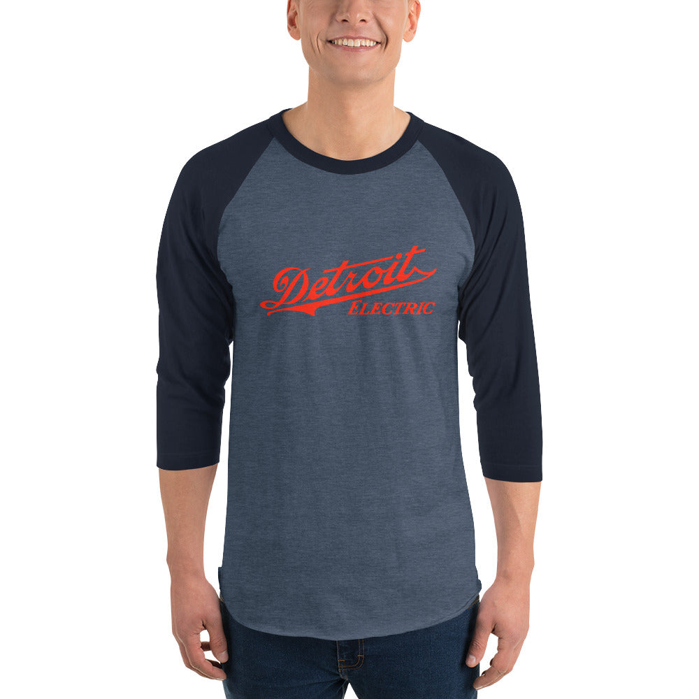 Forgotten Brands - Detroit Electric - 3/4 sleeve raglan shirt