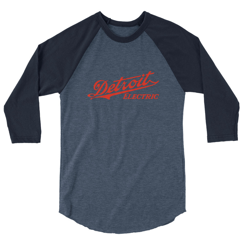 Forgotten Brands - Detroit Electric - 3/4 sleeve raglan shirt