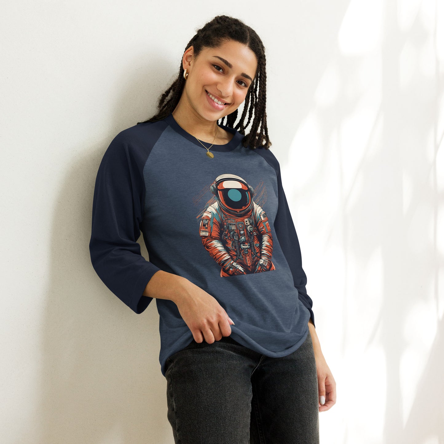 Astronaut No. 9 - 3/4 sleeve raglan shirt