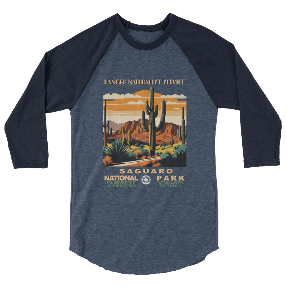 WPA National Park Collection - Saguaro National Park - 3/4 sleeve raglan shirt