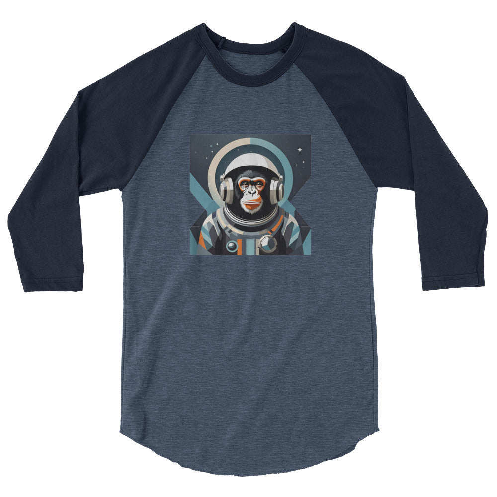 Astro Chimp Returns - 3/4 sleeve raglan shirt