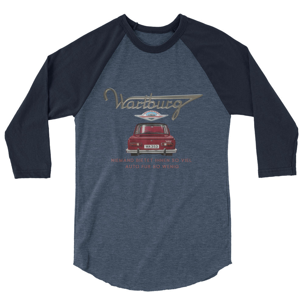 Forgotten Brands - Wartburg Motors - 3/4 sleeve raglan shirt