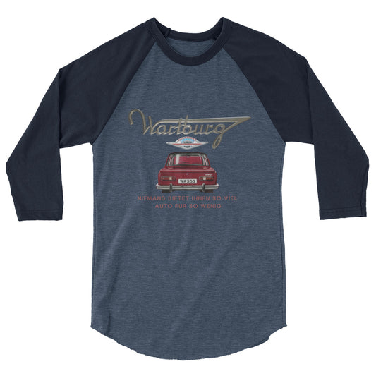 Forgotten Brands - Wartburg Motors - 3/4 sleeve raglan shirt