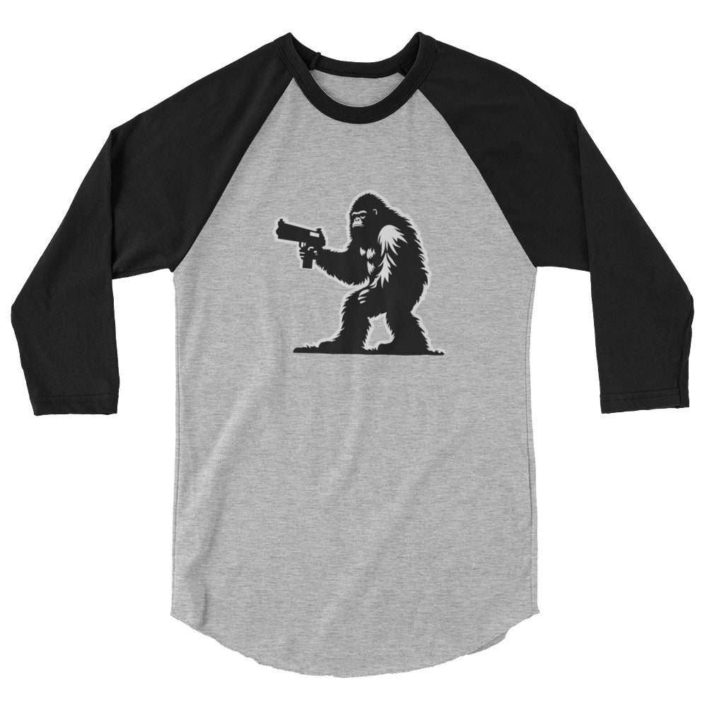 Sasquatch No. 2 - 3/4 sleeve raglan shirt