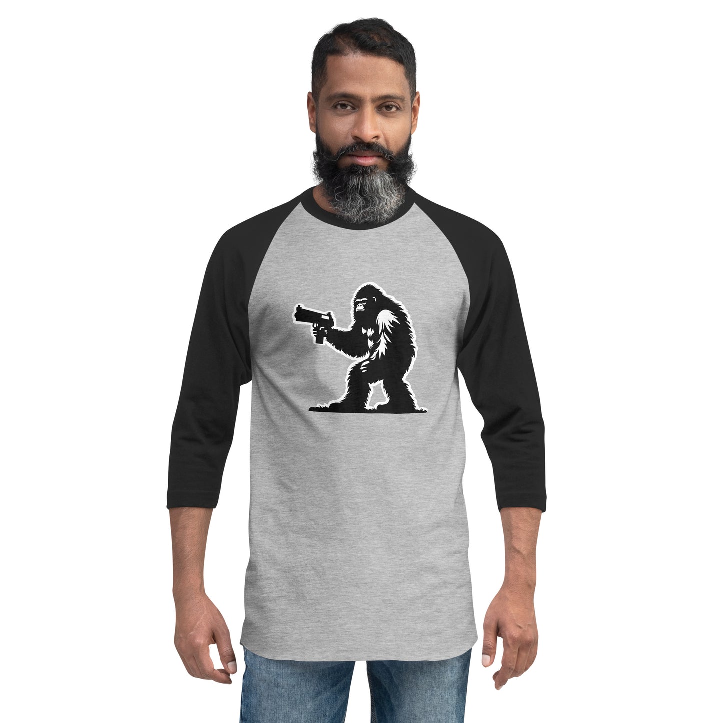 Sasquatch No. 2 - 3/4 sleeve raglan shirt