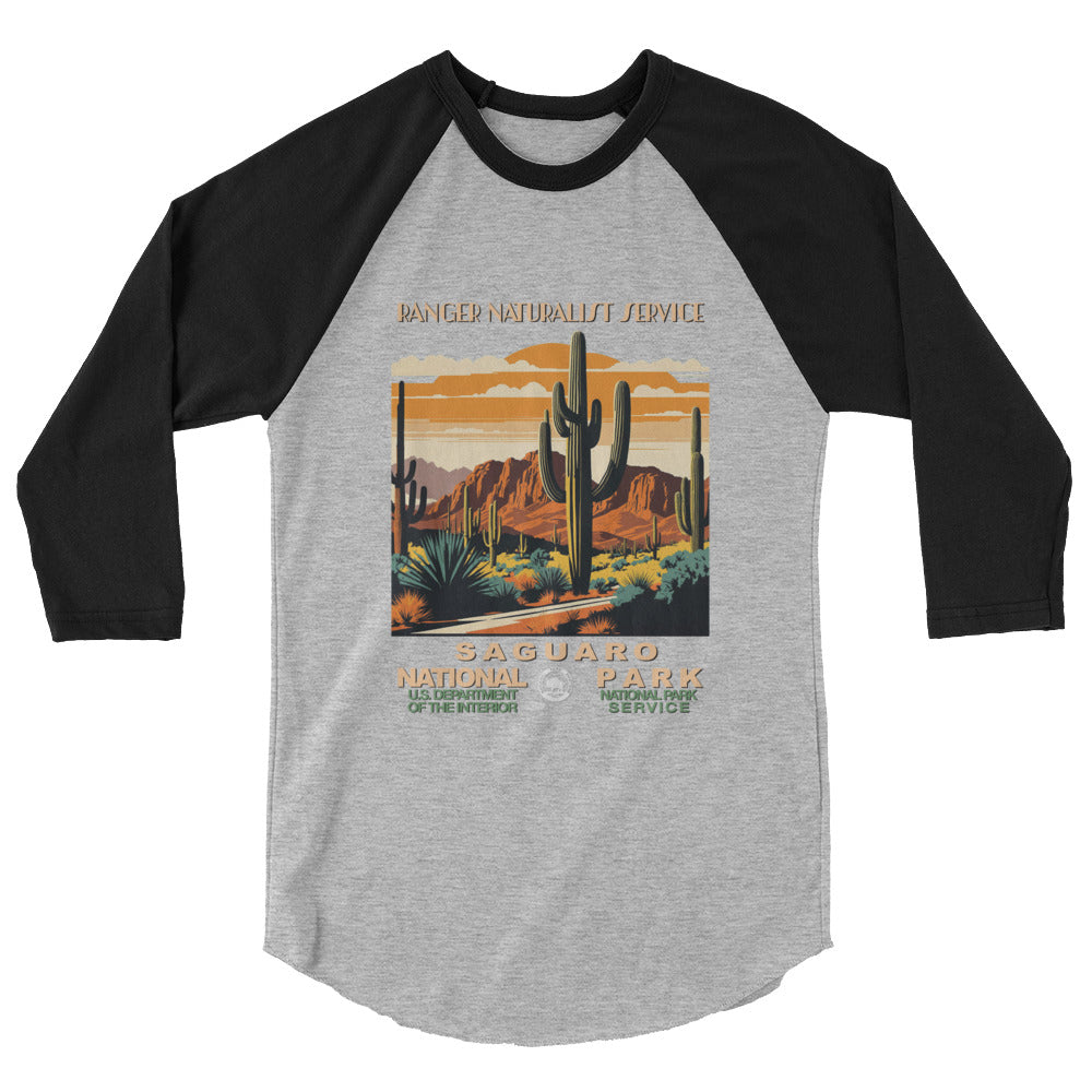 WPA National Park Collection - Saguaro National Park - 3/4 sleeve raglan shirt