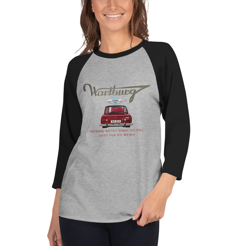 Forgotten Brands - Wartburg Motors - 3/4 sleeve raglan shirt