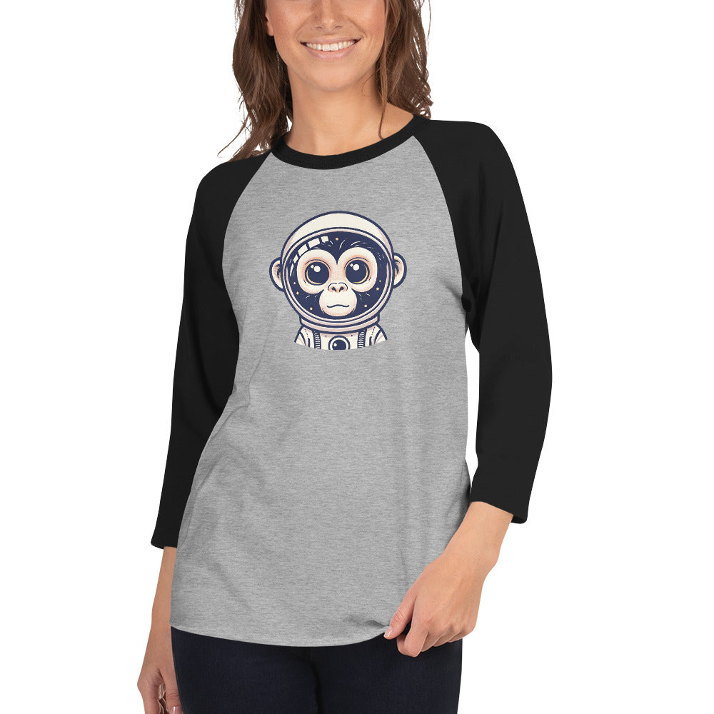 Astro Chimp - 3/4 sleeve raglan shirt