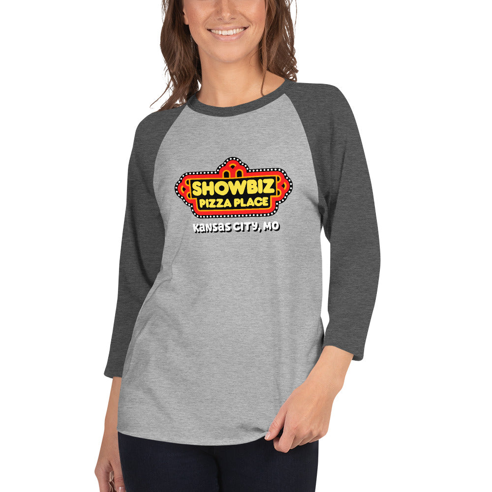 Forgotten Brands - Showbiz Pizza Place - 3/4 sleeve raglan shirt