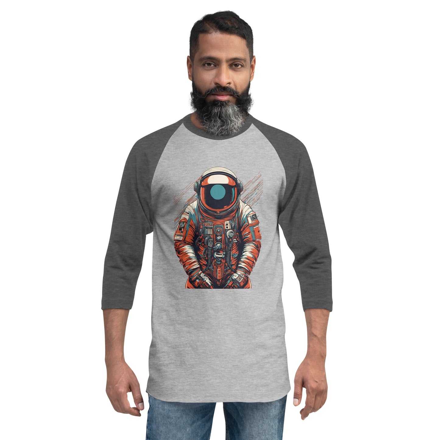 Astronaut No. 9 - 3/4 sleeve raglan shirt