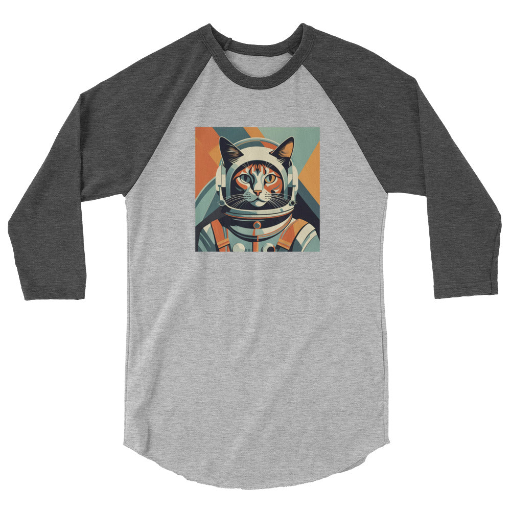 Astro-Kitty - 3/4 sleeve raglan shirt