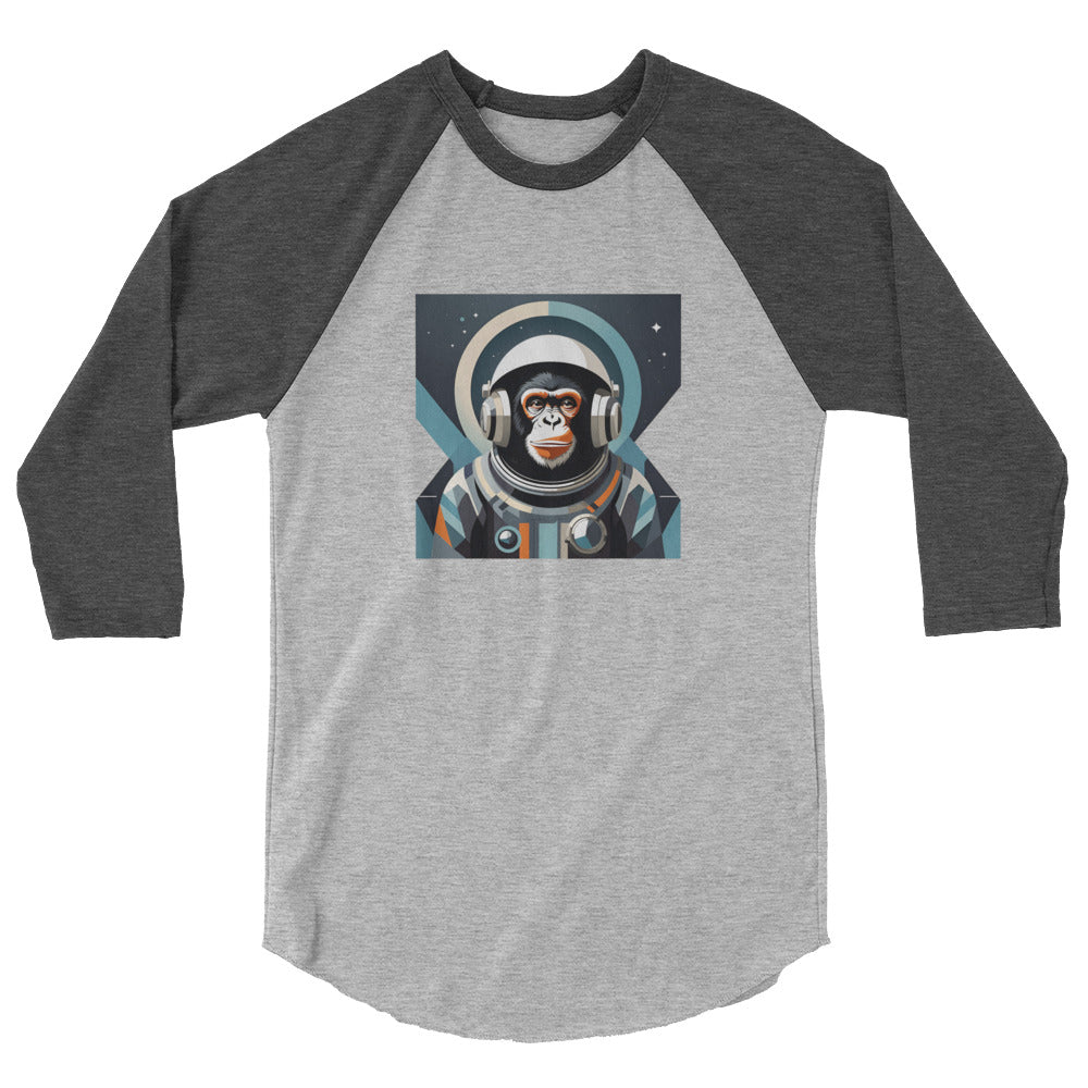 Astro Chimp Returns - 3/4 sleeve raglan shirt