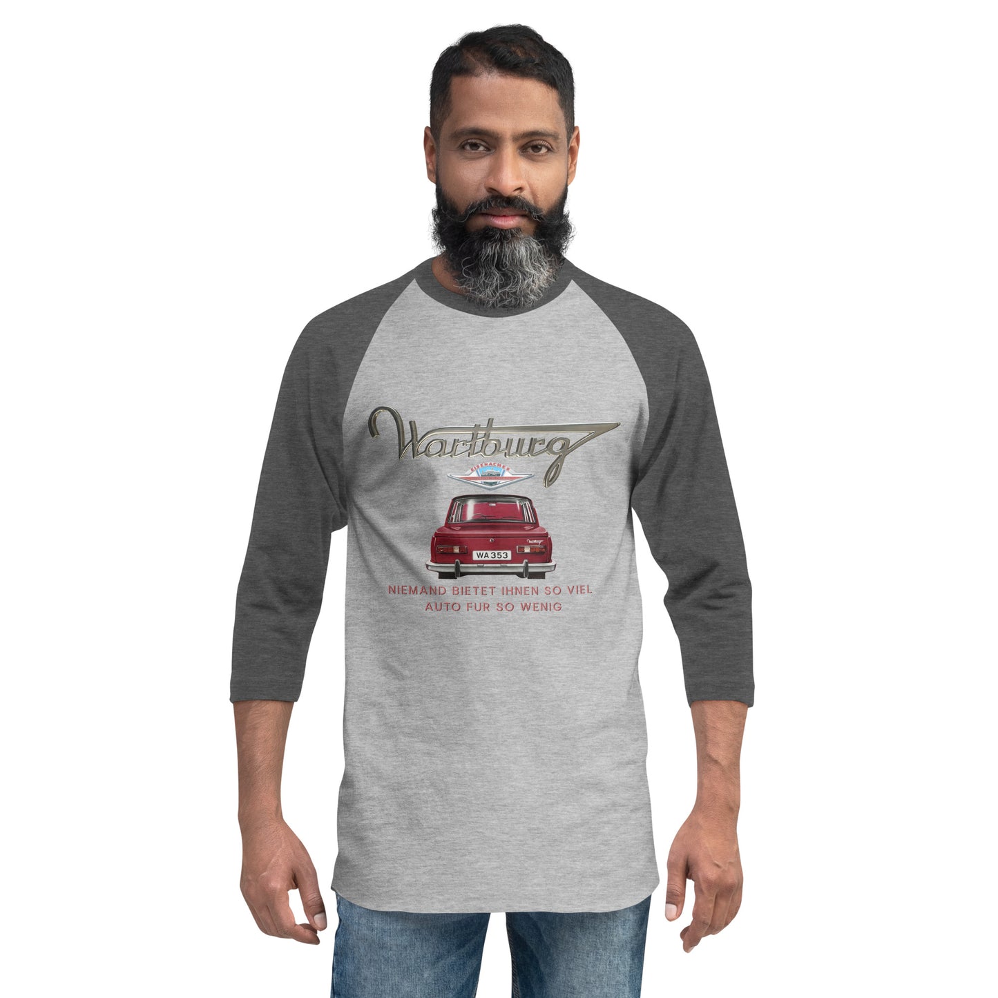 Forgotten Brands - Wartburg Motors - 3/4 sleeve raglan shirt