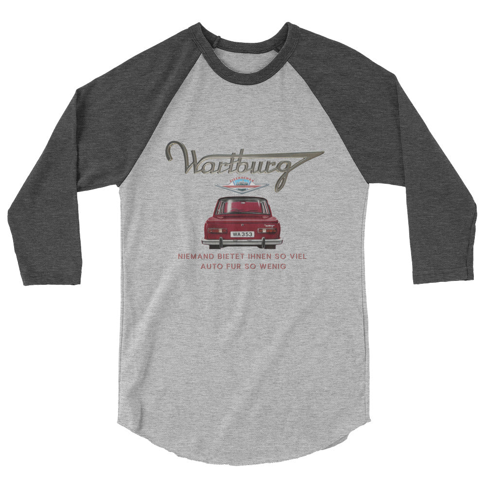 Forgotten Brands - Wartburg Motors - 3/4 sleeve raglan shirt