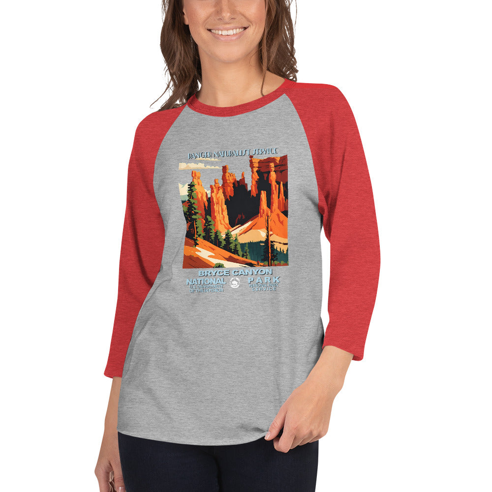 WPA National Park Collection - Bryce Canyon National Park- 3/4 sleeve raglan