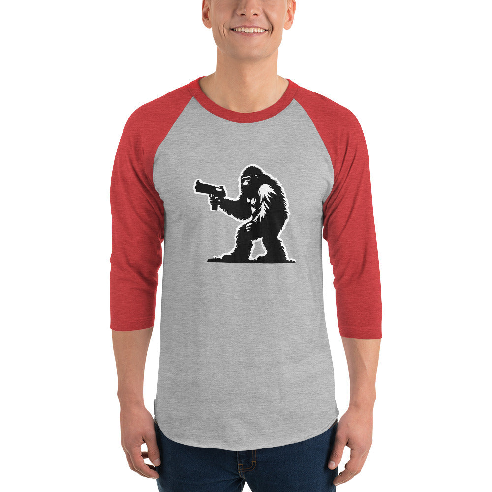 Sasquatch No. 2 - 3/4 sleeve raglan shirt