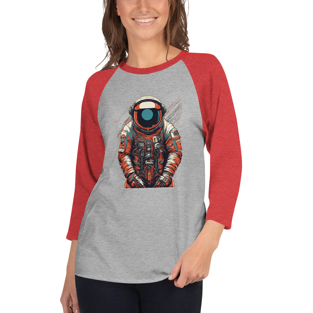 Astronaut No. 9 - 3/4 sleeve raglan shirt